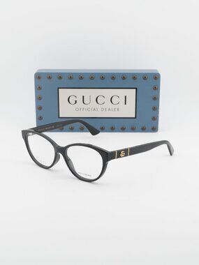 Gucci GG0633O 001 Cat Eye Eyeglasses 54mm - Black